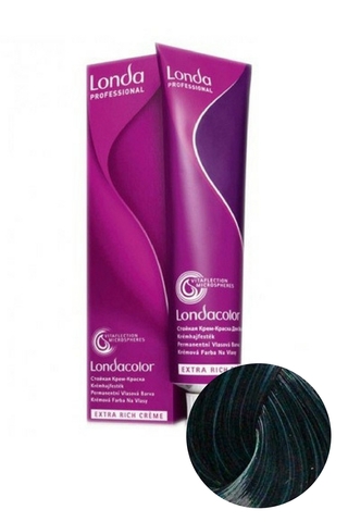 Стойкая крем-краска для волос LondaColor 0/28 Матовый синий микстон, Londa Professional, 60 мл