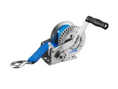 ЗУБР 0.5 т, 8 м, ручная барабанная тяговая ленточная лебедка, Профессионал (43115-0.5)