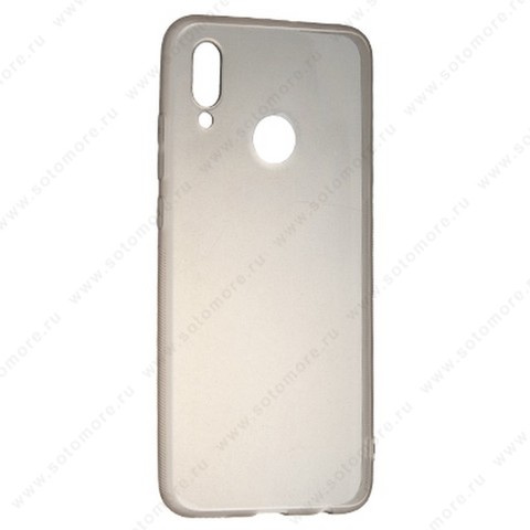 Накладка силиконовая ультра-тонкая для Huawei P Smart 2019 черная (прозрачная)