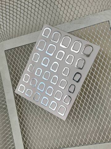 МЕТАЛЛИЗИРОВАННЫЕ 3D НАКЛЕЙКИ 