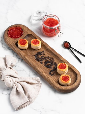 Antipasti Oak Pedestal Serving Board