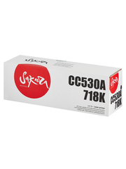 Картридж Sakura CC530A/CRG718K для HP, Canon LJ CM2320fxiMFP/LJ CM2320nMFP/LJ CM2320nfMFP/LJ CP2025/LJ CP2025n/LJ CP2025dn, черный, 3500 к.