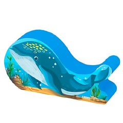 Мягкий игровой модуль "Кит"