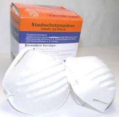 Полумаска для защиты от пыли Staubschutzmasken, 50 шт