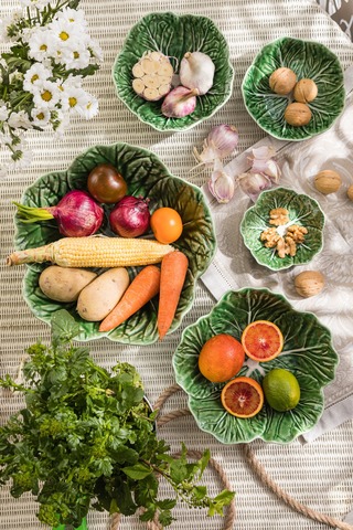 Салатник с резным краем Bordallo Pinheiro Капуста 15см