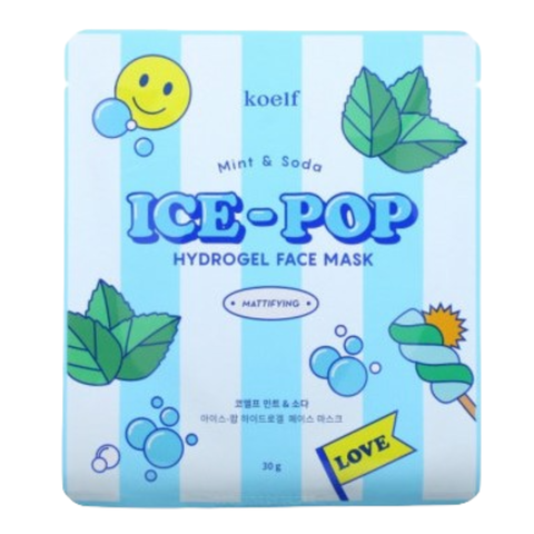 Koelf Mint&soda hydrogel face mask Маска гидрогелевая для лица c мятой и содой