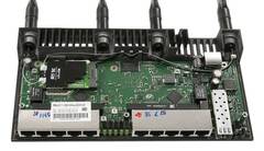 MikroTik RouterBOARD 4011iGS+5HacQ2HnD with Annapurna Alpine AL21400 Cortex A15 CPU (4-cores, 1.4GHz per core), 1GB RAM, 10xGbit LAN, 1xSFP+ port, built-in 5Ghz 802.11ac four chain wireless with exter