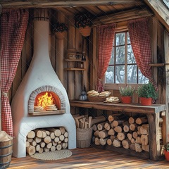 Масленица №5- фон неопреновый