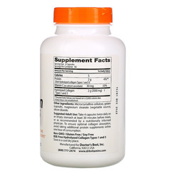 Doctor's Best, Коллаген типа 1 и 3, содержит Peptan, 500 мг, 240 капсул