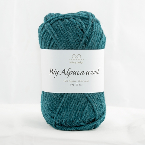 Пряжа Infinity Big Alpaca Wool 6765 темный петроль