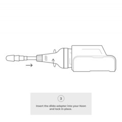 Адаптер для фиксации фаллоимитатора на Keon KIIROO