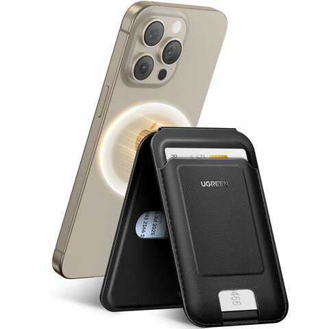 Чехол-бумажник UGREEN LP836 (45165) Magnetic Wallet with Stand, черный