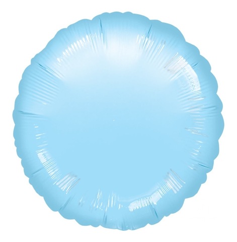 Шар-круг Голубой Пастель, 45 см