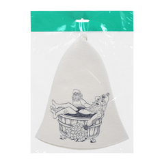 Шапка для бани и сауны «Дед в купели» 