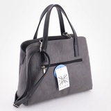 Сумка Саломея 166 македония серый + черный