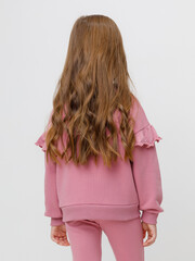 джемпер  для девочки  КР 302876/темно-розовый 1710 к643