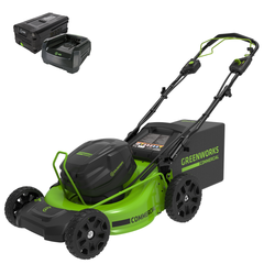 Газонокосилка Greenworks GC82LM51SP2K5 82V (51 см) самоходная аккумуляторная, с АКБ 5 А/ч и ЗУ