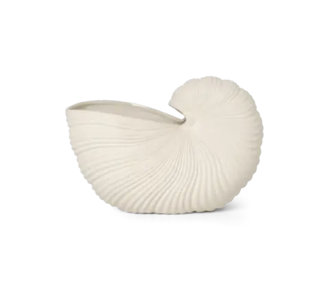 Ваза Ferm Living Shell Pot, Off-white, молочный