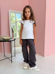 140011C-29 Брюки для девочки, Антрацит