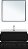 Aquanet 344763 Тумба с раковиной Вега 2.0 90 2 ящ. цв.черный (раковина Flat) (344763)