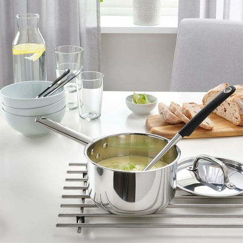 Ковш с крышкой MANDER, 2 л, нержавеющая сталь