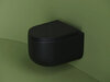 Ceramica Nova Ulma CN4006MB Подвесной унитаз c ультра тонким сидением и крышкой с функцией плавного закрытия, цвет: чёрный матовый