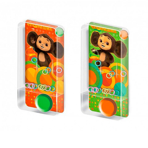 ЧЕБУРАШКА карамель с игрушкой Водная игра 1кор*6бл*12шт, 8,8гр