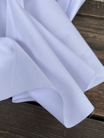 Отрез 1,6м Костюмный хлопок, твил, цвет Optic White
