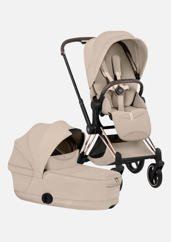 Коляска Cybex Priam V Style Rosegold 2 в 1 Sepia Black
