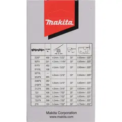 Цепь для пилы 30 см 90PX Makita 191H01-8