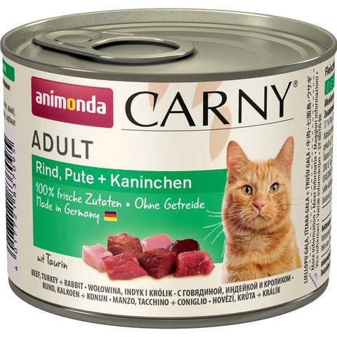 Купить консервы Animonda CARNY Adult Beef, Turkey, Rabbit