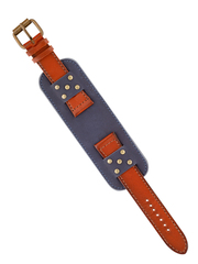 Ремешок на часы широкий, натуральная кожа