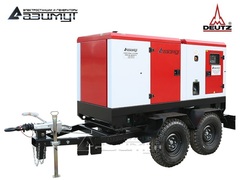 Дизельный генератор Азимут ЭД-100-Т400-1РКМ6C Deutz на шасси в кожухе