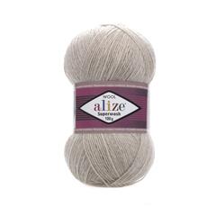 ALIZE "SUPERWASH COMFORT", 75% шерсть, 25% п/а, 100 гр, 420 м, Бежевый меланж