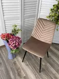 фото 4 Стул DUKE BLUVEL-40 BEIGE, велюр / черный каркас М-City на profcook.ru