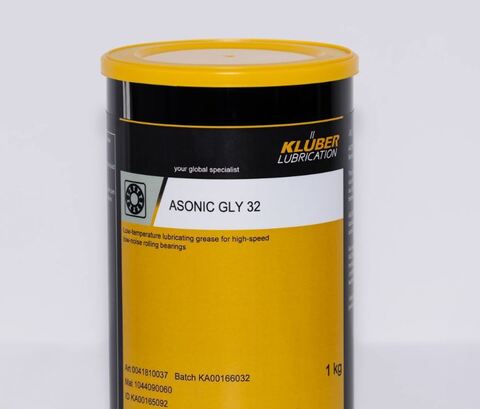 KLUBER ASONIC GLY 32 - низкошумящая смазка для подшипников качения - 1 кг