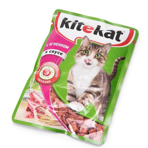 Корм KITEKAT Ягненок в соусе 85 г РОССИЯ