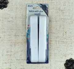 Велкро/липучка комплект на клеевой основе, ш. 2 см, белый