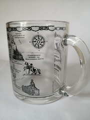 Кружка 300 мл стекло с видами Петербурга.
