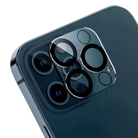 Защитное стекло 3D для камеры ANMAC + пленка задняя для iPhone 11 Pro / 11 Pro Max (Прозрачное с черной рамкой)