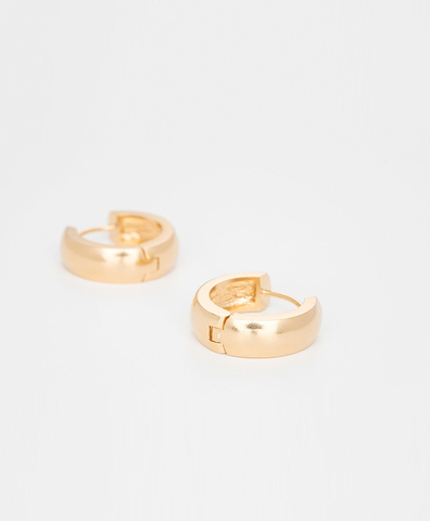 Серьги Chunky Hoops Gold