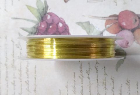 проволка 0,5 (5,8м) цвет золото