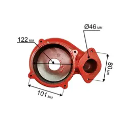 Корпус насоса водяного QUATTRO ELEMENTI 500F /800F Ci - 910-157-21