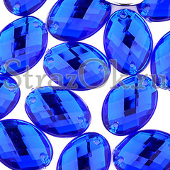 Купить пришивные стразы оптом недорого Oval Sapphire синие