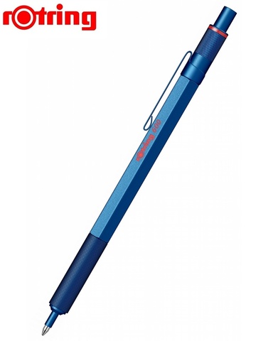 Ручка шариковая Rotring 600 Metal Blue, MBlack  (2114262)