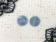 Пуговицы блузочные, d 1,1 см, 2 прокола, серо-голубой