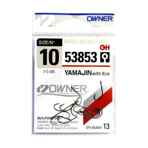 53853 № 10 Крючки OWNER/C'ULTIVA  YAMAJIN WITH EYE/ продажа от 5 уп.