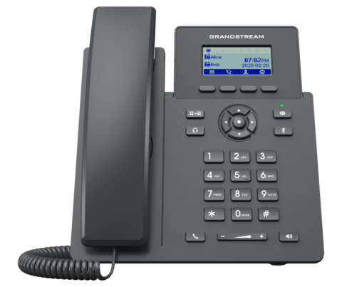 Grandstream GRP2601P - IP телефон (PoE, блок питания не входит в комплект). 2 SIP аккаунта, 2 линии, нет подсветки экрана