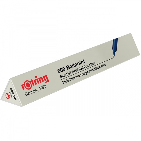 Ручка шариковая Rotring 600 Metal Blue, MBlack  (2114262)