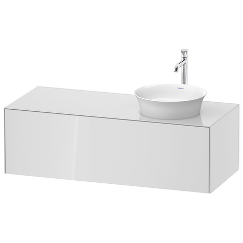 Duravit White Tulip Тумбочка подвесная,  408x1300x550 мм, 1 выдвижной ящик, цвет: белый высокоглянцевый WT4977R8585